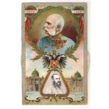 Card of sixty years of reign of Franz Joseph 