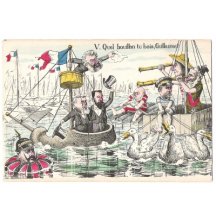 Angličan a Francouz plují na lodi, zbytek jsou ztroskotanci