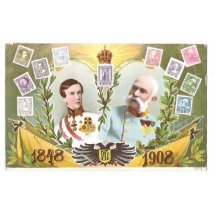 F.J.- portréty - uprostřed orlice, r.1908