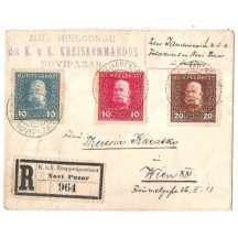 Dopis polní pošty - razítko Novi Pazar - atraktivní celistvost