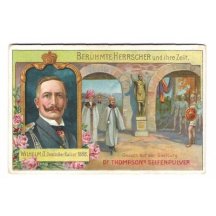 Kartička, návštěva císařského páru v Saalburg