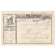 Franz Josef v kruhovém orámování, čtyřjazyčný popis (4), varianta tisku