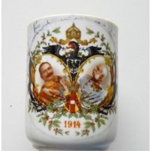 Hrníček s císaři a se symboly Německa