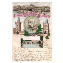 Colour postcard - reminder of festive days in Prague