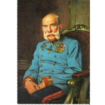 Sitting Franz Joseph in red chair