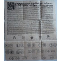 Cirkulář k vydání mincí - Ludvík XV. 