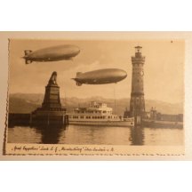 Mimořádná pohlednice - dvě vzducholodě GRAF ZEPPELIN 