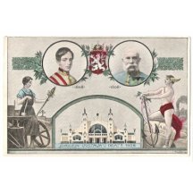 Dvojportrét Františka Josefa- Jubilejní výstava v Praze
