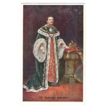 Emperor Karl in Hungarian royal fleece