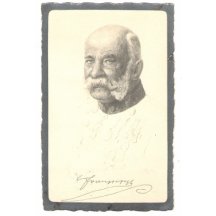 Smuteční pohlednice Františka Josefa