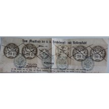 Listinný výstřižek s kolky