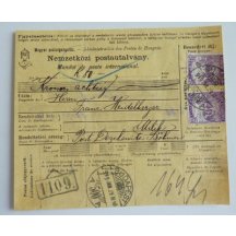 Maďarsko - průvodka do Čech 