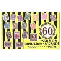 Pohlednice s jubilejní sérií známek F.J. (4)