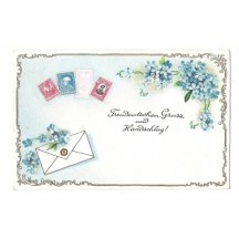 Pohlednice s natištěnými známkami Německo, Rakousko, Turecko