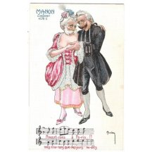 Emperor Franz Joseph and Wilhelm - as married couple ... rare postcard