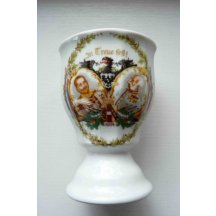 Pohárek - s portréty císařů , mimořádně zachovalý stav