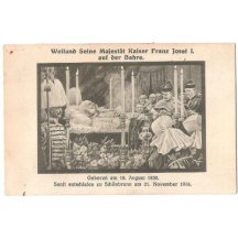 Několik pohlednic s pohřební tématikou - František Josef