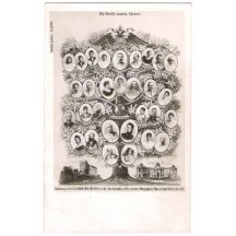 Miniportréty - rodokmen Franz Josefa a Elisabeth