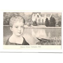 Franz Josef I. u jezírka s loďkou