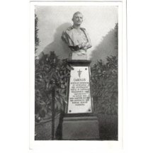 Bust of emperor Karl on pedestal (2) print version