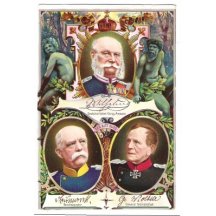 Císař Franz Josef, německý kancléř a generál- maršál