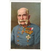 Franz Joseph's coat is full of orders , medals and various other awards