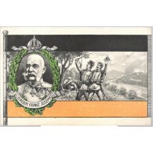 Portrét císaře - vojáci mu vzdávají čest