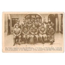 Emperor Karl , Wilhelm and officers