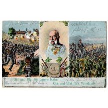 Pohlednice F.J.- 2.varianta- německá verze popisu