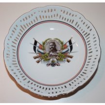 Ozdobný talíř - portrét - Hindeburg 1914