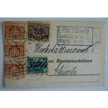 Tři polské nádražní karty se zajímavou frankatůrou - malý výskyt RR!