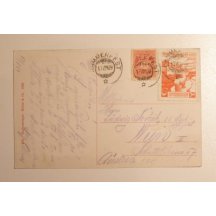 Pohlednice, frankována reklamní známkou Spitzbergen, vzácné 