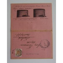 Zajímavý reklamní dvojitý korespondenční lístek