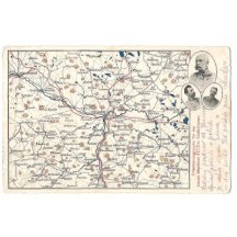 Pohlednice vydaná k příležitosti vojenských manévrů ve Strakonicích