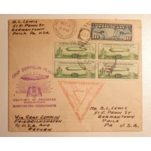 Dopis s mimořádnou frankaturou- čtyřblok 