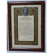 Portrét FJI. a text