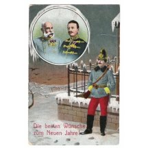 Franz Josef a Karel v obraze, voják na stráži