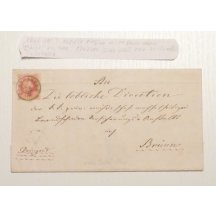 Dopis frankovaný 5 Kr známkou, zelené razítko, mimořádné