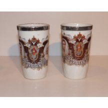 Dva pohárky s Franz Josefem - určeno na tužky 