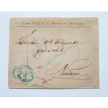 Frankovaný dopis 5krát 3 Kr a 1krát 5 Kr- Ferchenbauer neuvádí tuto variantu