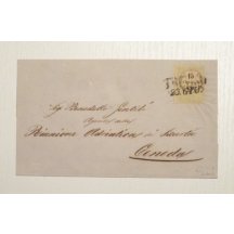 Letter valued with 15 cents, stamp Treviso