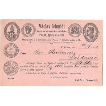 Reklamní pohlednice polní pošty, medaile F.J. (1)