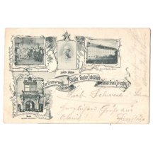 Pohlednice s památkami, k 50. leté vládě císaře Franz Josefa
