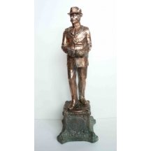 Socha císaře Viléma II. / 40 cm - patinovaný dutý zinek