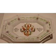 Ozdobný talíř s podobiznami čtyř evropských panovníků 1914 - 16