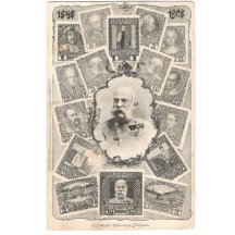 F.J.- portrét a známky malý formát 10 K- 1908