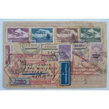 Dopis přepravený vzducholodí - Zepelín 