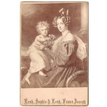 Sofie - matka Františka Josefa / foto na kartonovém papíře