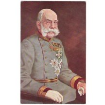 Franz Joseph with orders , on chair