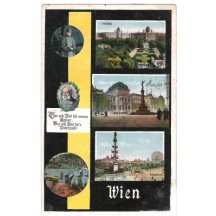 Patriotika - portrét císaře , vojáci a pohledy Vídně